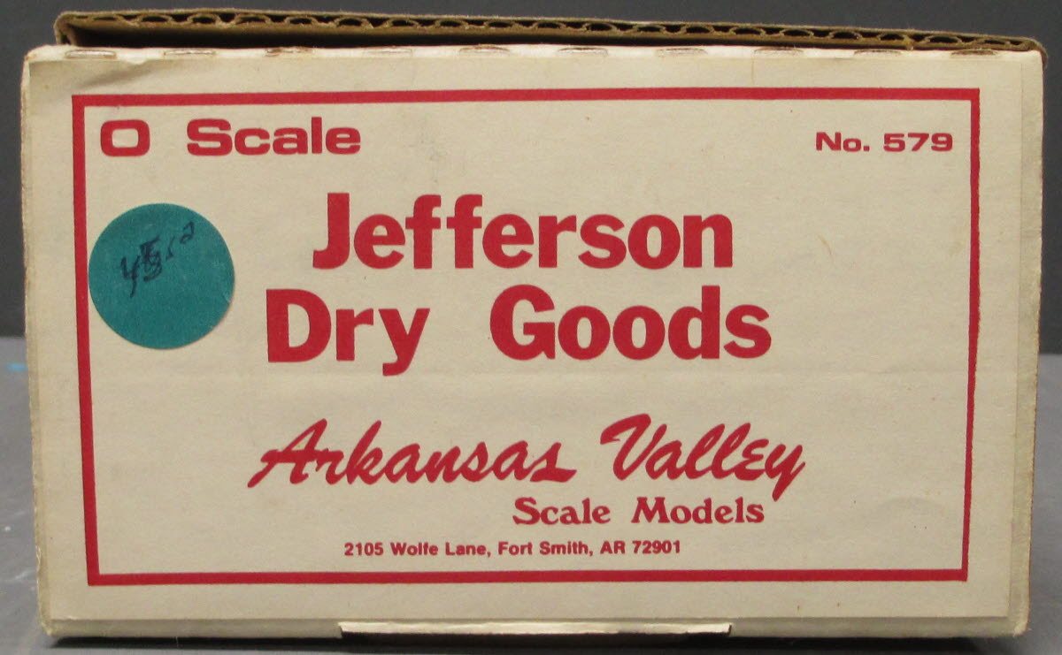 Arkansas Valley 579 O Scale Jefferson Dry Goods Kit