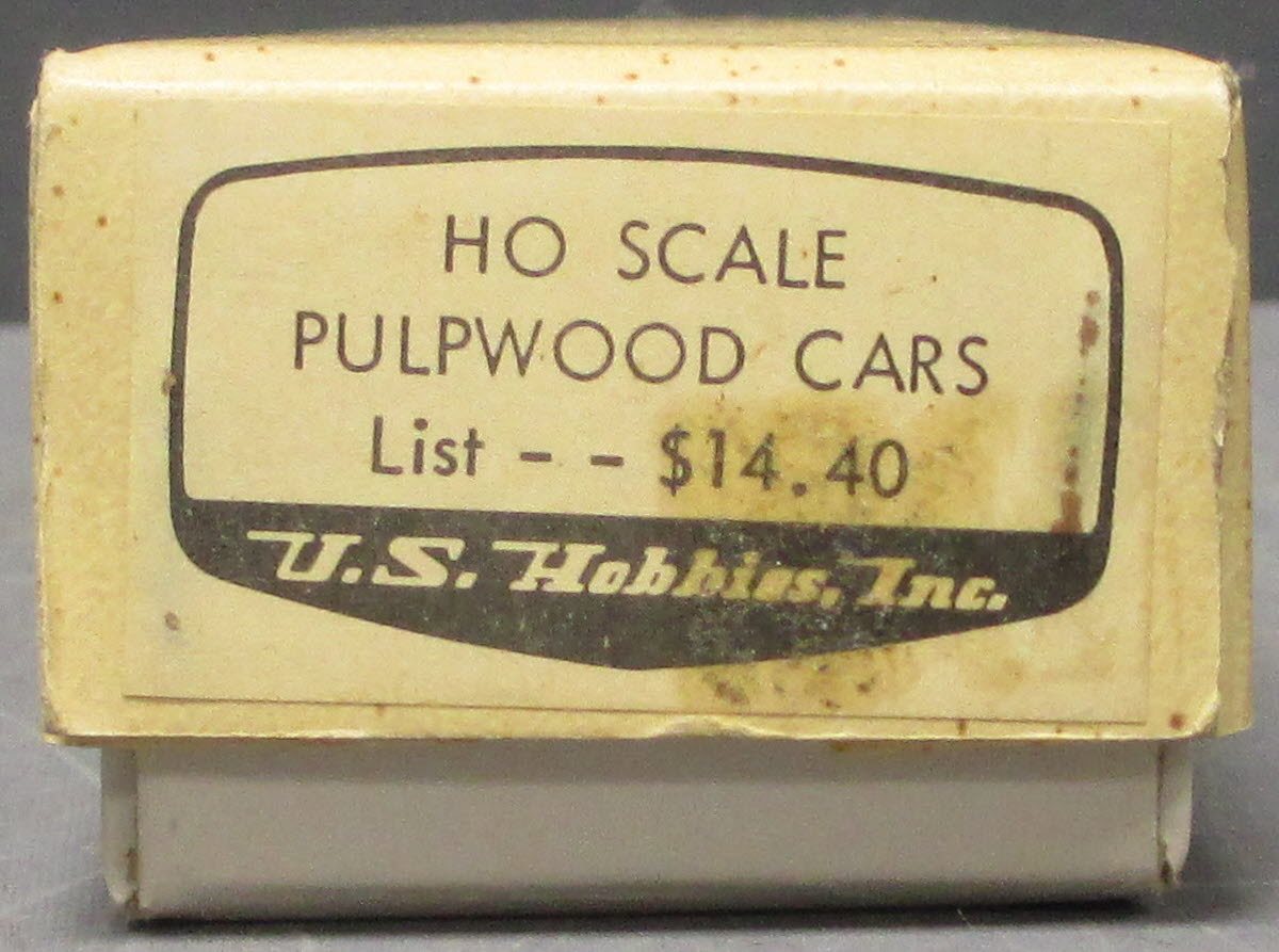 US Hobbies HO Scale BRASS Pulpwood Car EX/Box