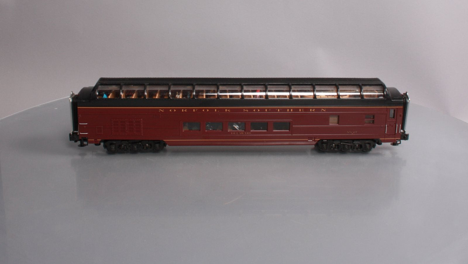 MTH 20-67265 O Norfolk Southern 70' ABS Vista Dome Passenger Car Smooth