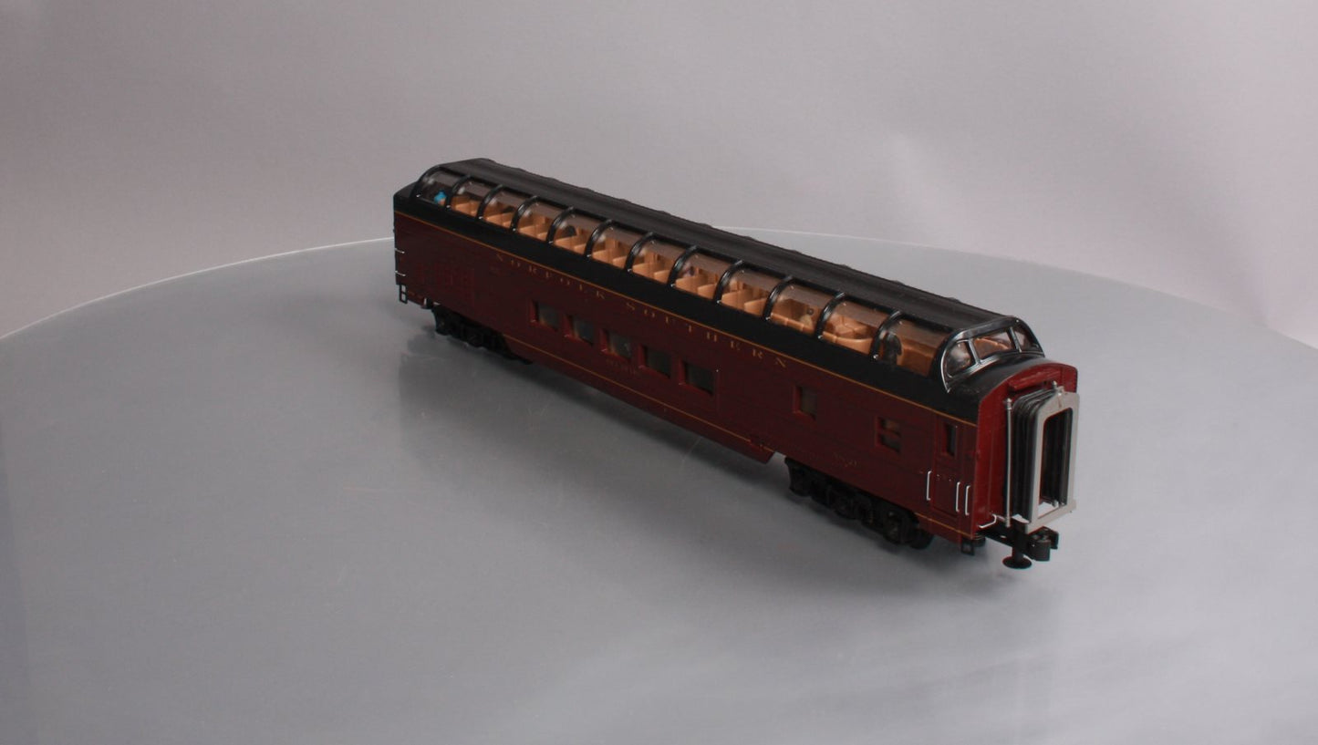 MTH 20-67265 O Norfolk Southern 70' ABS Vista Dome Passenger Car Smooth