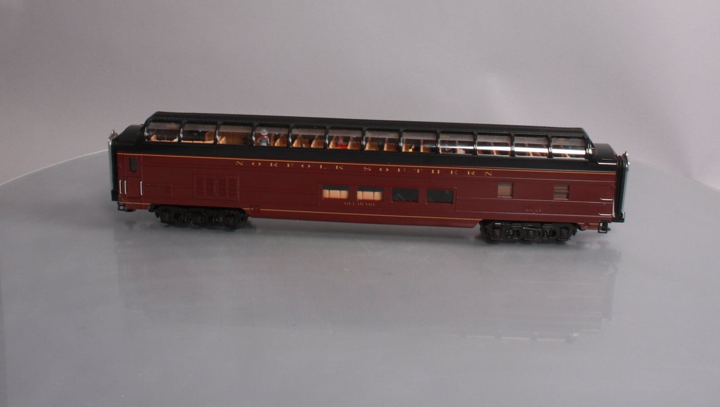 MTH 20-67265 O Norfolk Southern 70' ABS Vista Dome Passenger Car Smooth