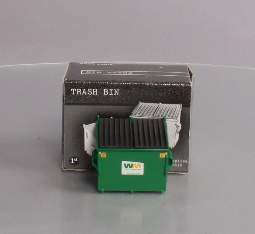 First Gear 90-0169 1:34 Scale Diecast Waste Management Waste Bin/Dumpster NIB