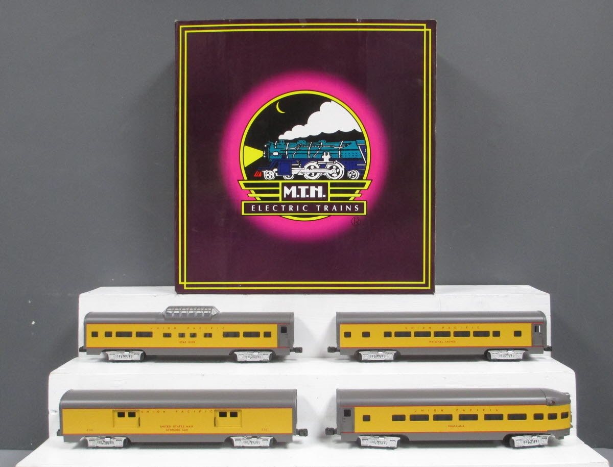 MTH 20-6019 Union Pacific 60' Aluminum Passenger Cars (Set of 4) LN/Box