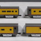 MTH 20-6019 Union Pacific 60' Aluminum Passenger Cars (Set of 4) LN/Box