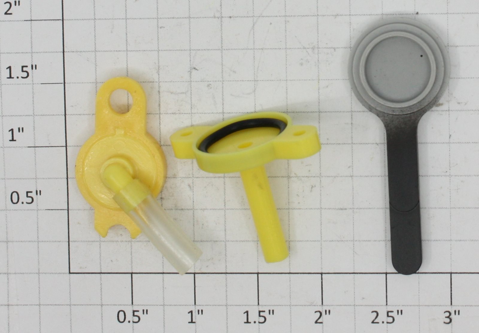 Lionel 18461-40 Yellow Track Cleaner Valve Assembly Kit With Black Lever