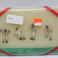 Kramer 20 O and 0-27 Dugout Set Baseball Player Cast Metal Figures (Set of 4)