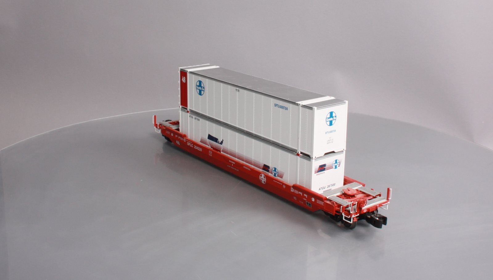 Lionel 6-27521 O Gauge Santa Fe Husky Stack w/ Containers #254220 LN/Box