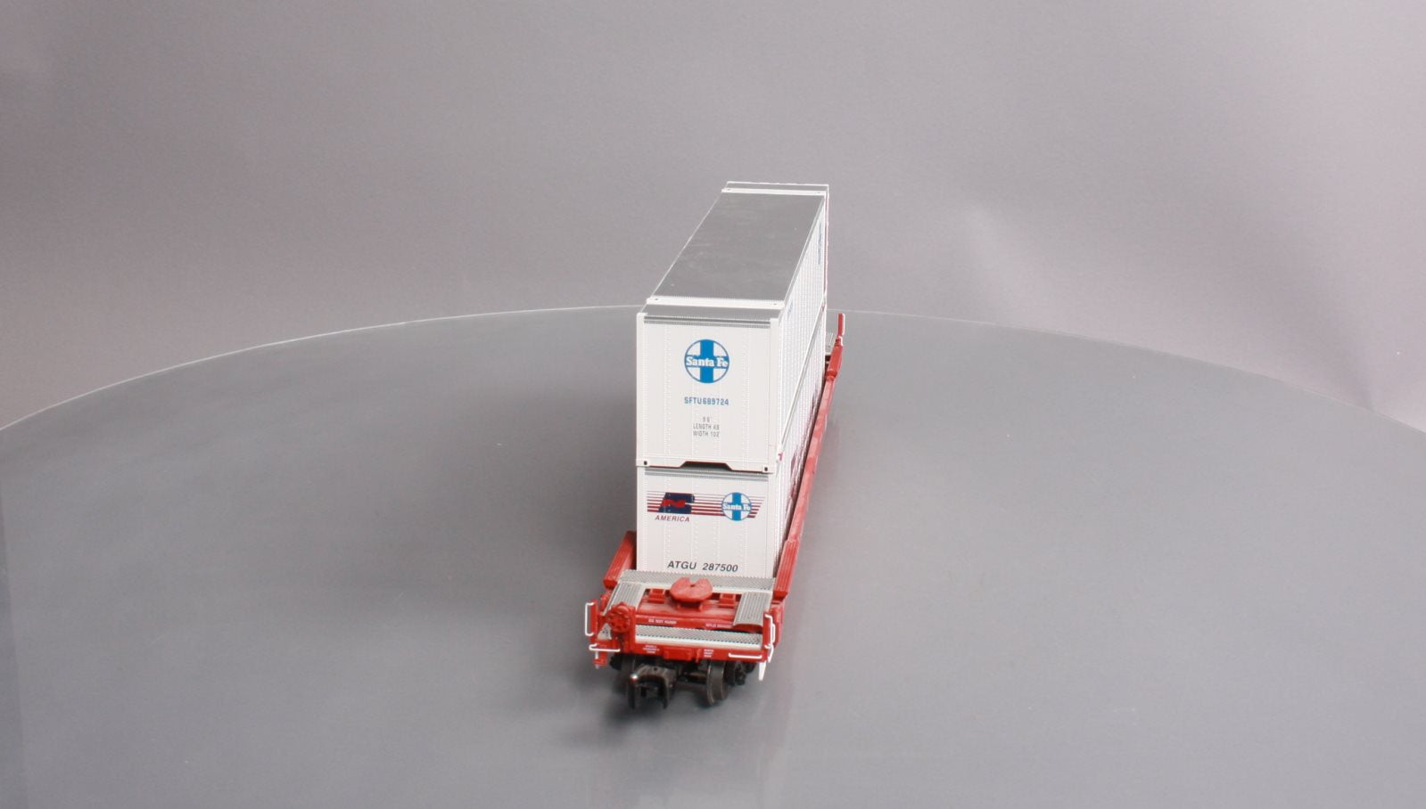 Lionel 6-27521 O Gauge Santa Fe Husky Stack w/ Containers #254220 LN/Box