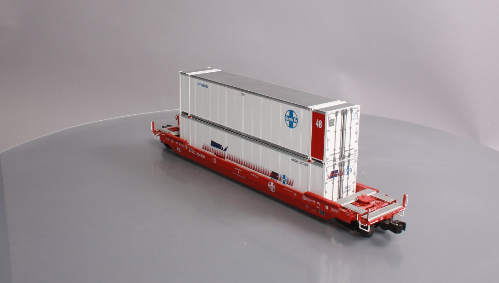 Lionel 6-27521 O Gauge Santa Fe Husky Stack w/ Containers #254220 LN/Box