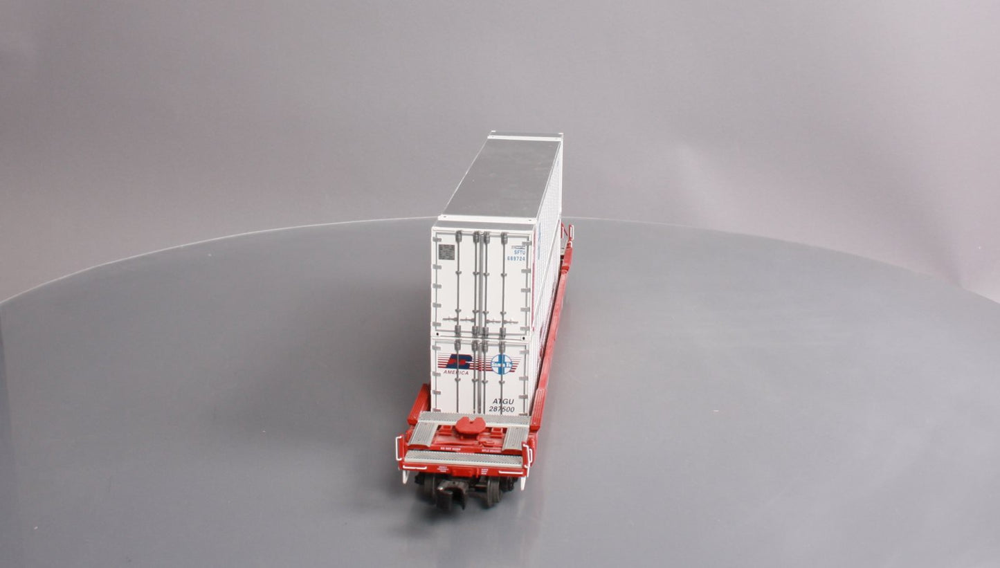 Lionel 6-27521 O Gauge Santa Fe Husky Stack w/ Containers #254220 LN/Box
