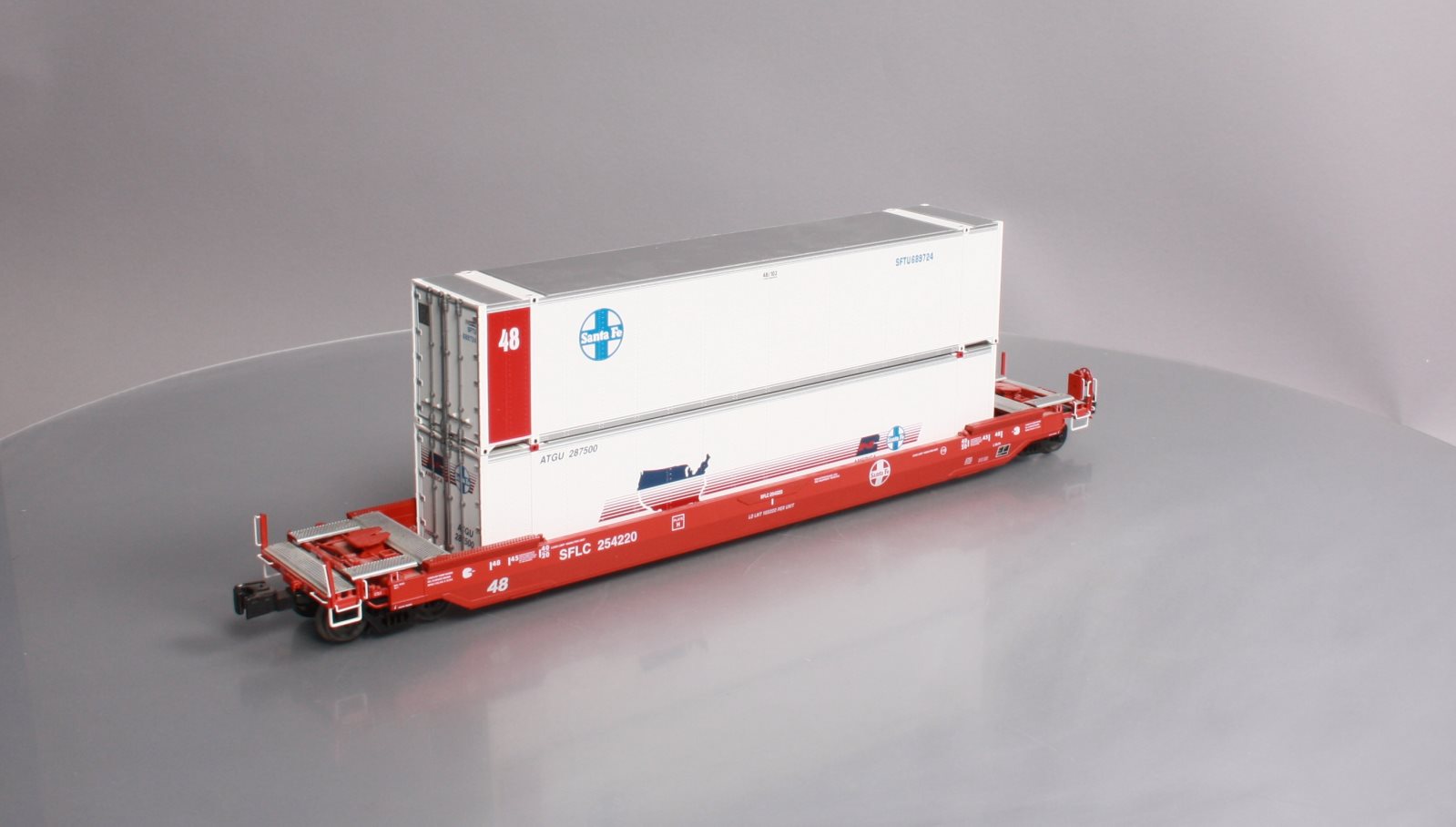 Lionel 6-27521 O Gauge Santa Fe Husky Stack w/ Containers #254220 LN/Box