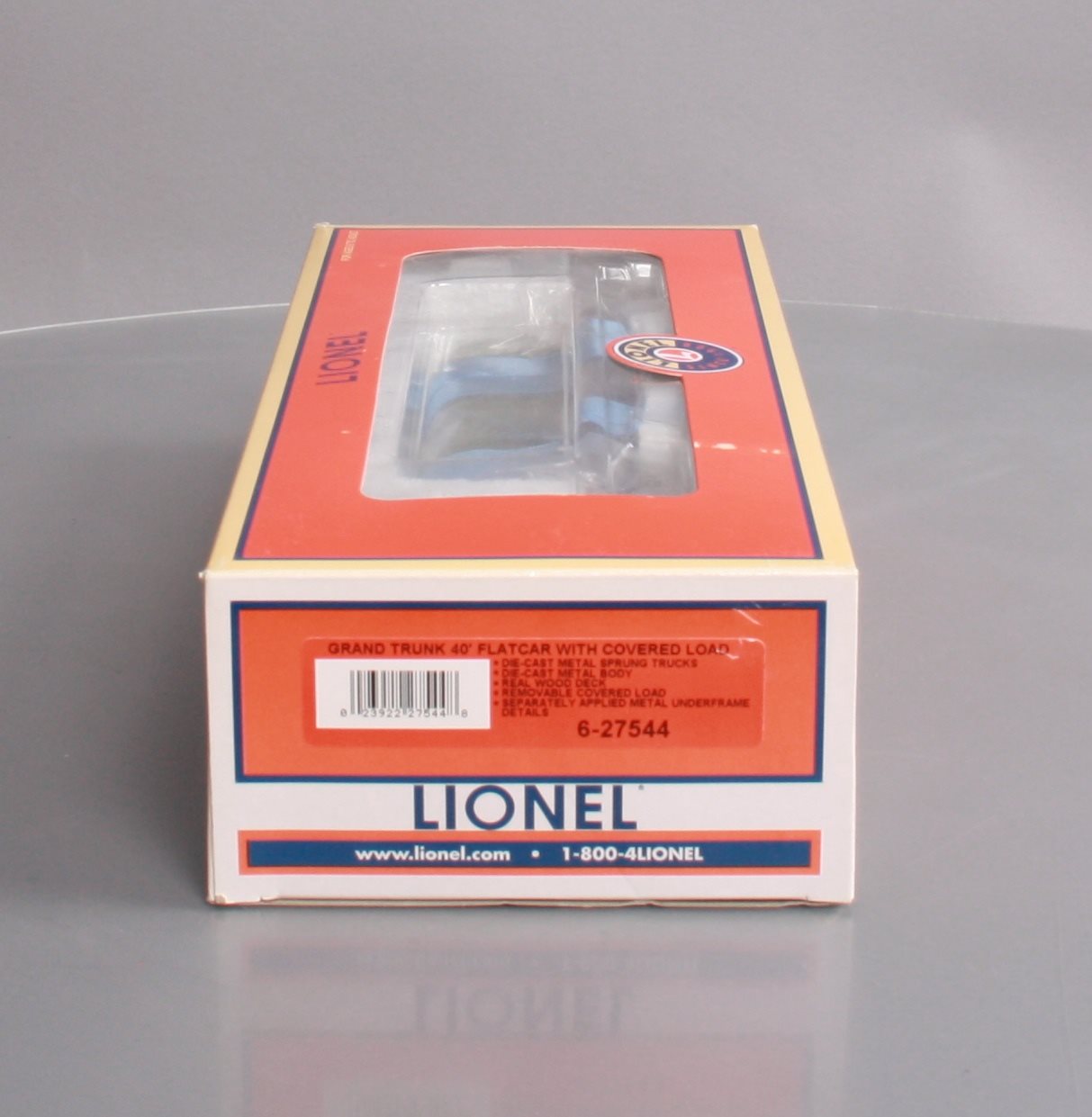 Lionel 6-27544 O Gauge Grand Trunk 40 Flatcar w/ Covered Load #64301
