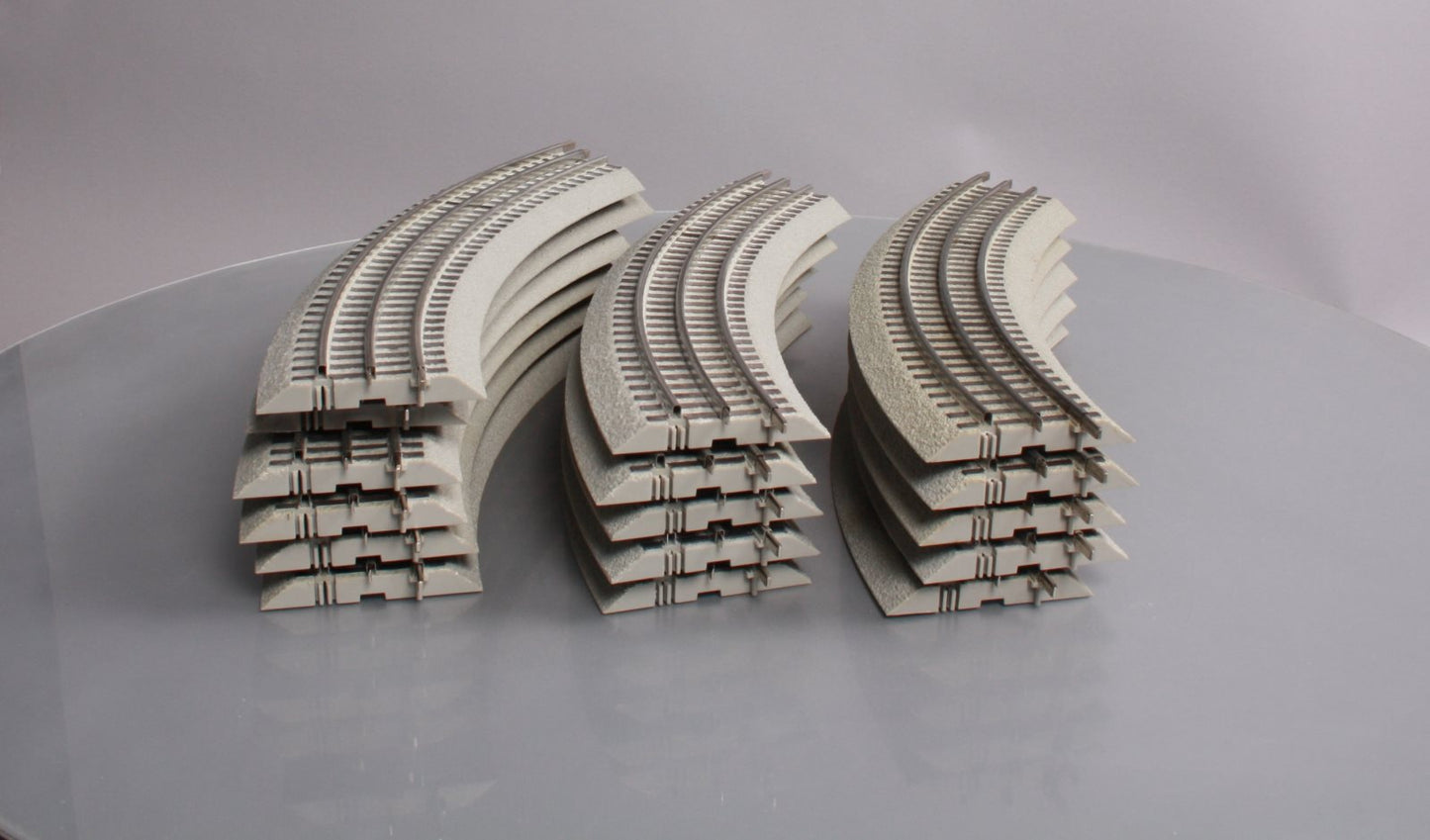 Lionel 6-12015 FasTrack O36 45-Degree Curved Track Sections (16) EX