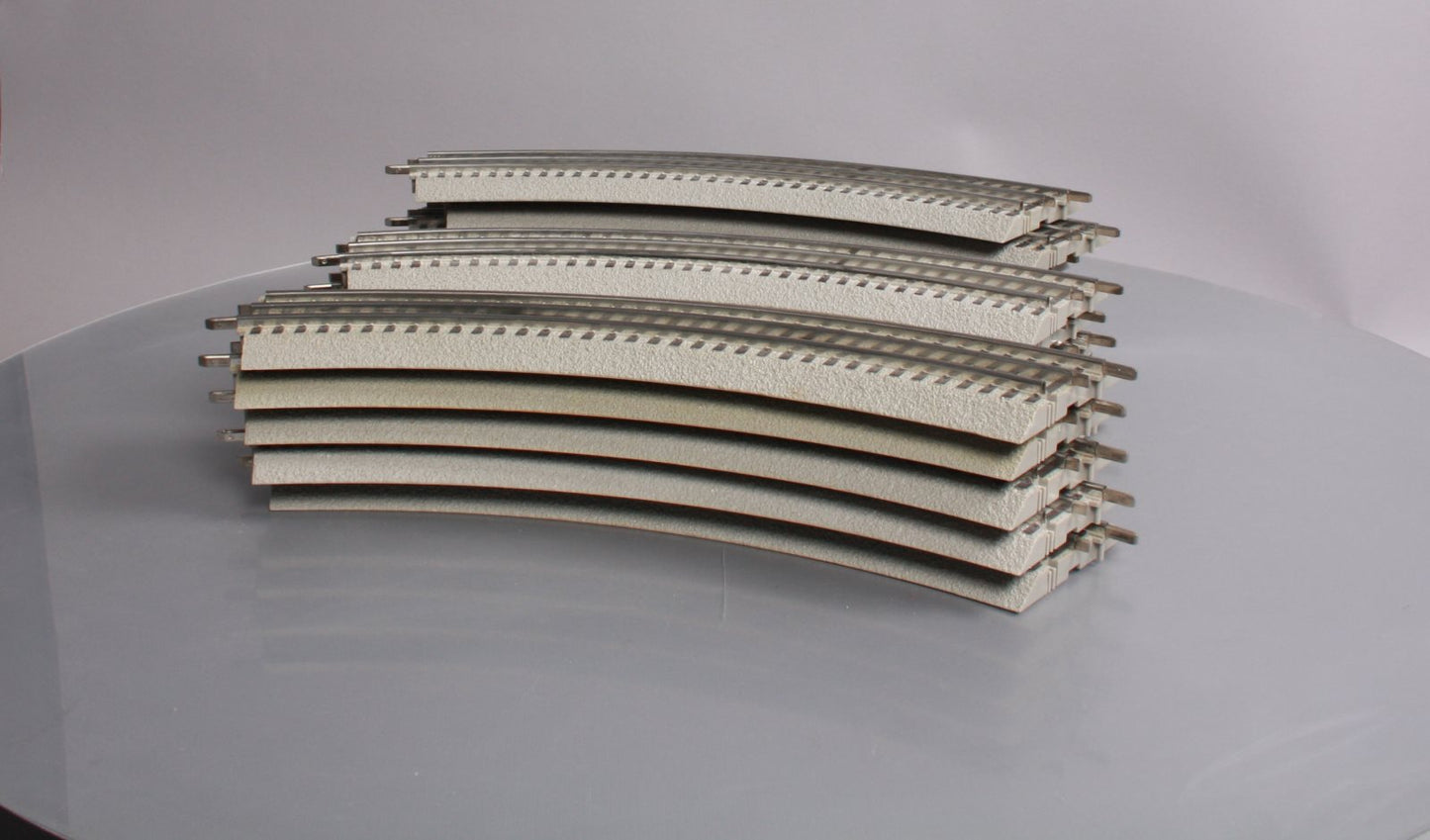 Lionel 6-12015 FasTrack O36 45-Degree Curved Track Sections (16) EX