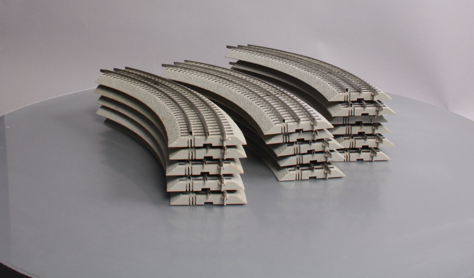Lionel 6-12015 FasTrack O36 45-Degree Curved Track Sections (16) EX