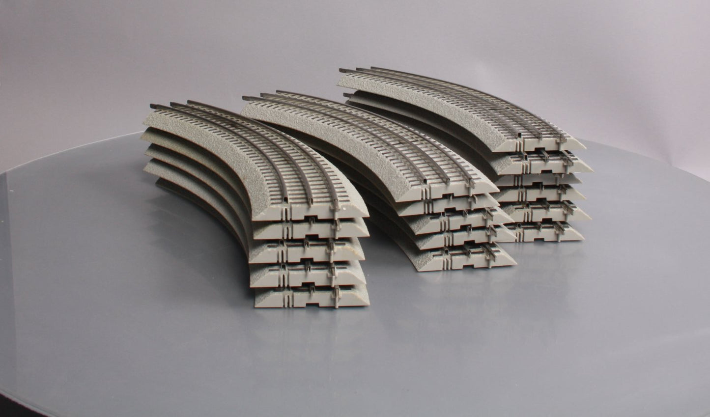 Lionel 6-12015 FasTrack O36 45-Degree Curved Track (19) VG