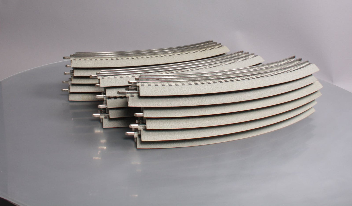 Lionel 6-12015 FasTrack O36 45-Degree Curved Track Sections (16) EX