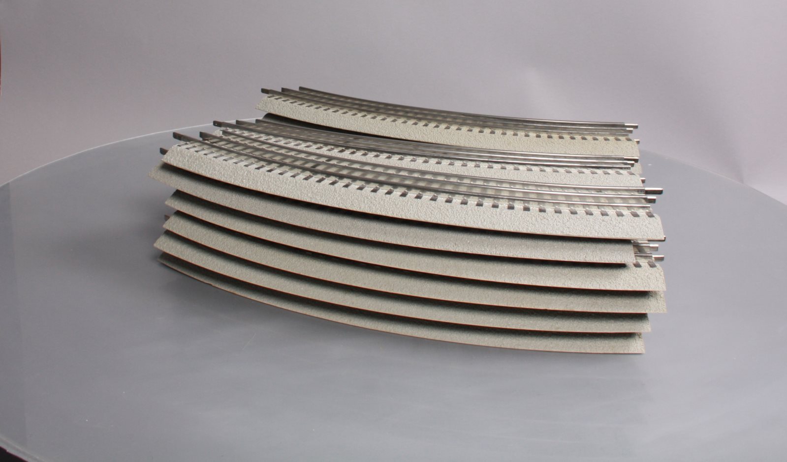 Lionel 6-12015 FasTrack O36 45-Degree Curved Track Sections (16) EX