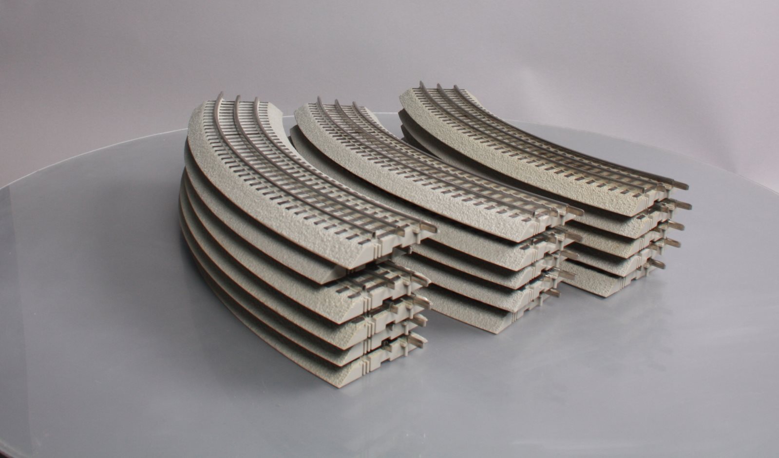 Lionel 6-12015 FasTrack O36 45-Degree Curved Track Sections (16) EX
