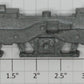 Lionel 8855-88 SD-18 Unpainted Side Frame