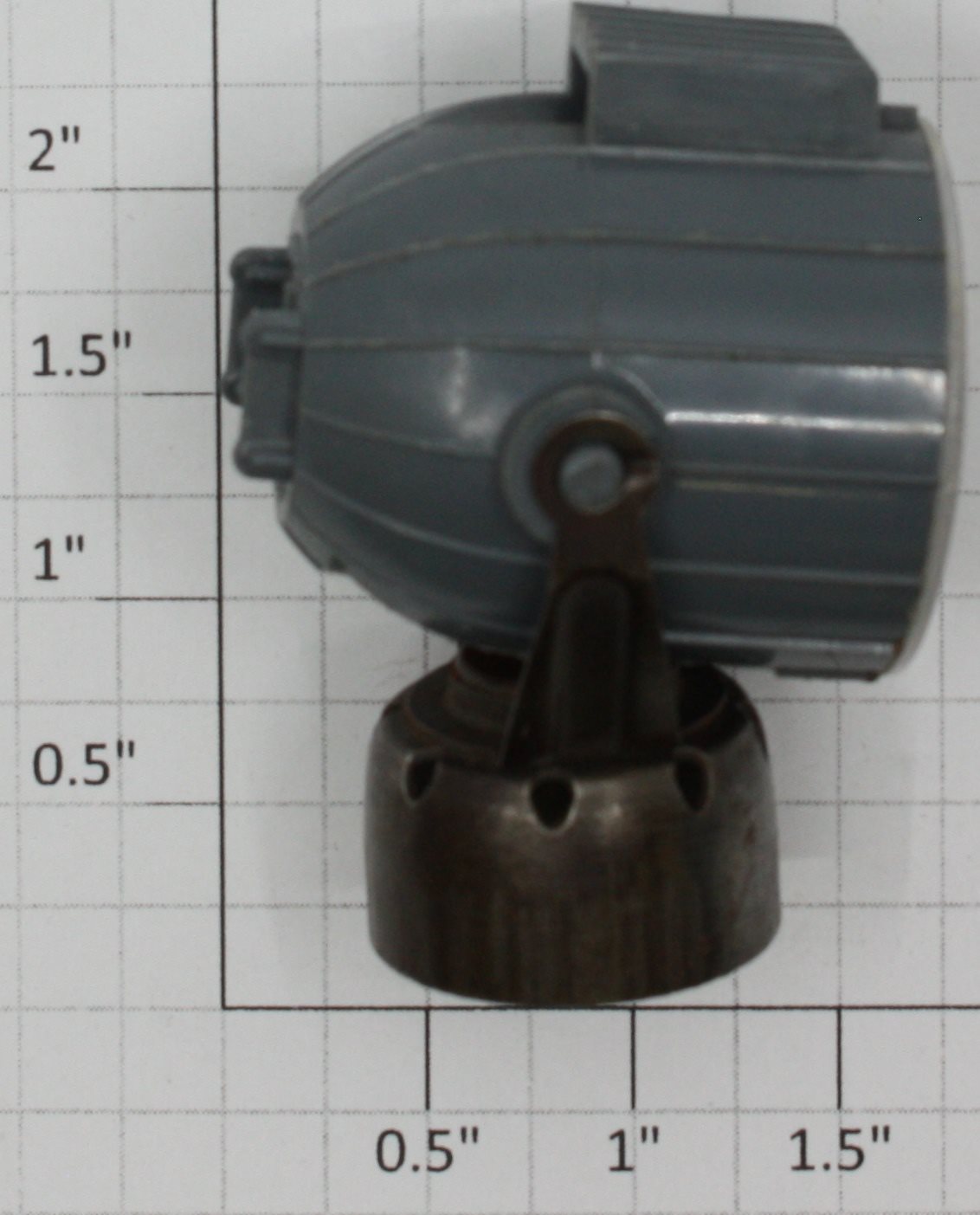 Lionel 3520-112 O Gauge Gray Searchlight Housing, Reflector, Base & Lens