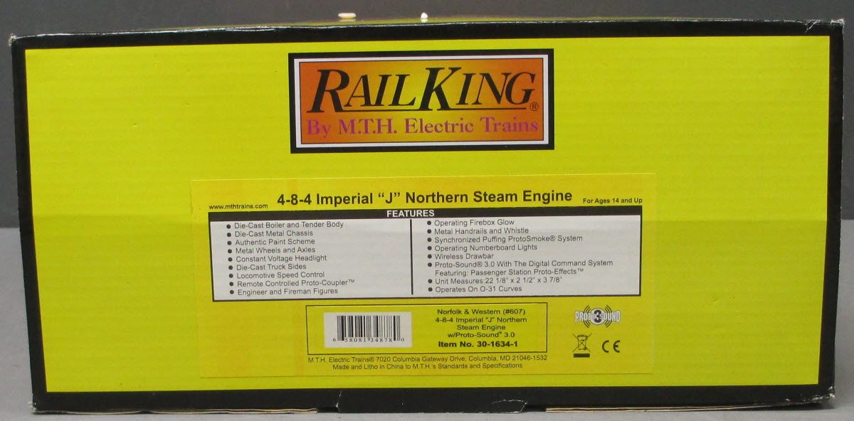 MTH 30-1634-1 N&W 4-8-4 Imperial 