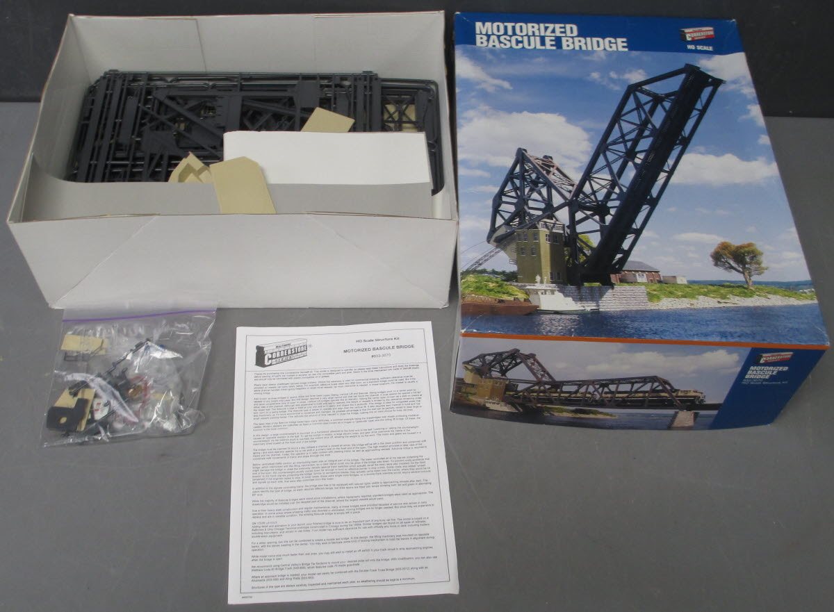 Walthers 933-3070 HO Motorized Bascule Bridge Operating Single-Track Kit MT/Box