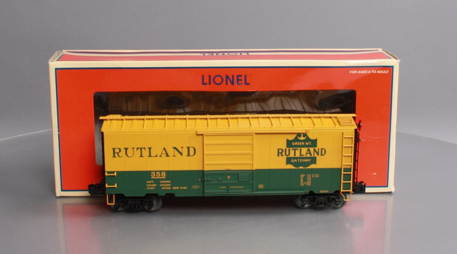 Lionel 6-27212 O Gauge Rutland PS-1 Boxcar #358