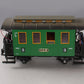 LGB 3010 Green 4-Wheel Passenger Car with Light LN/Box
