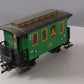 LGB 3010 Green 4-Wheel Passenger Car with Light LN/Box