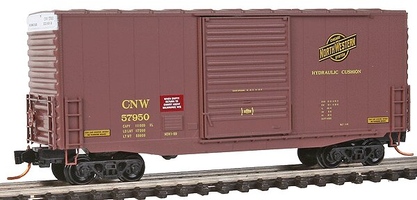 Micro-Trains 10100110 N CNW 40' Single Door Hi-Cube Boxcar #57950
