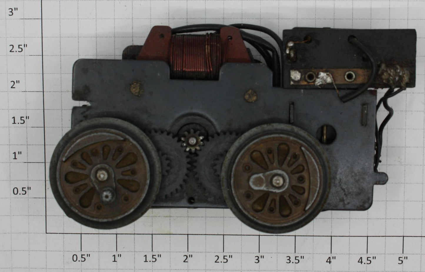 Marx MX-11X Motor Chassis w/ E-Unit Chassis baldwin Wheels- Not working