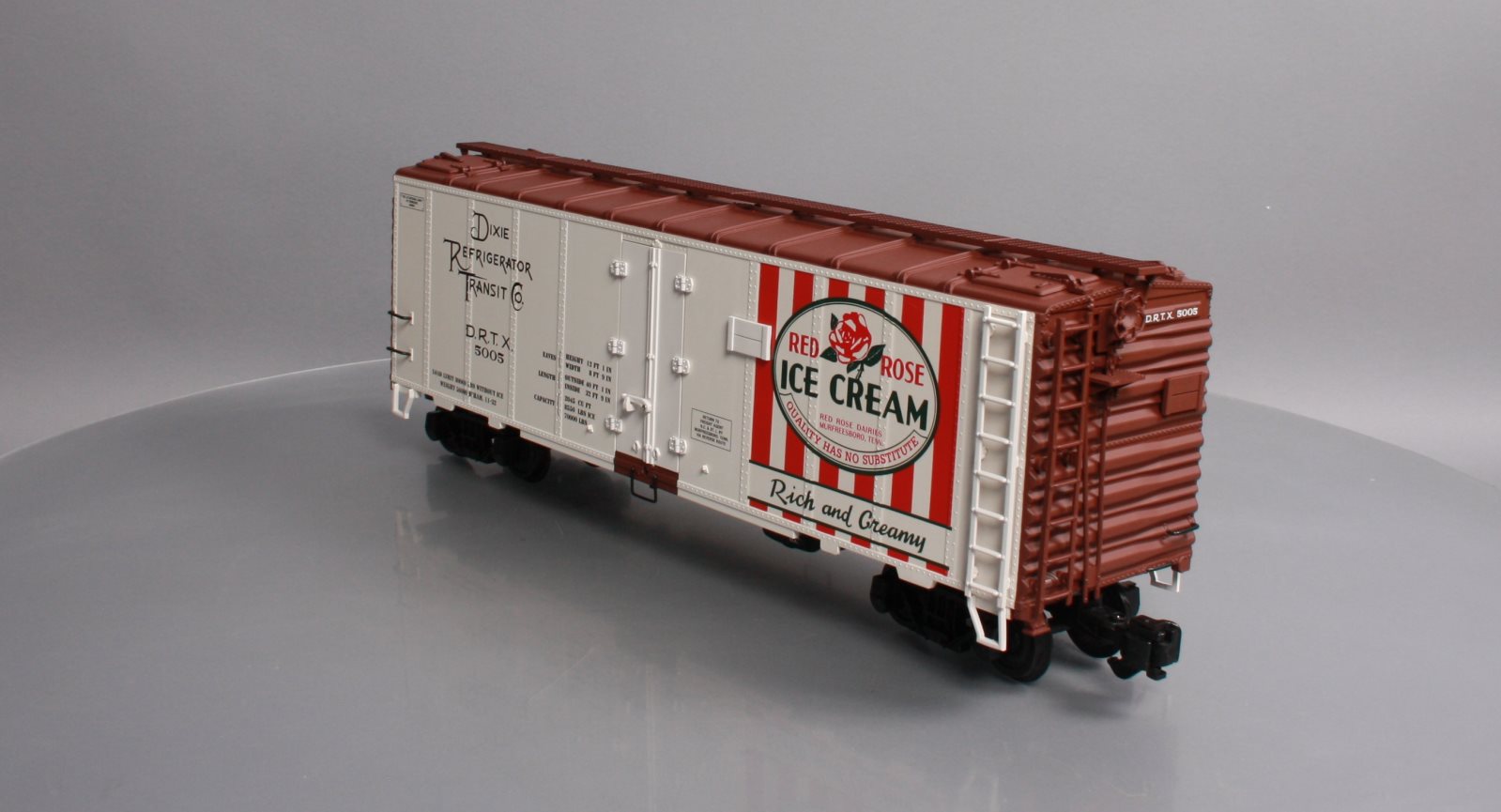 Aristo-Craft 46210 G Scale Red Rose Ice Cream-2 Reefer Car