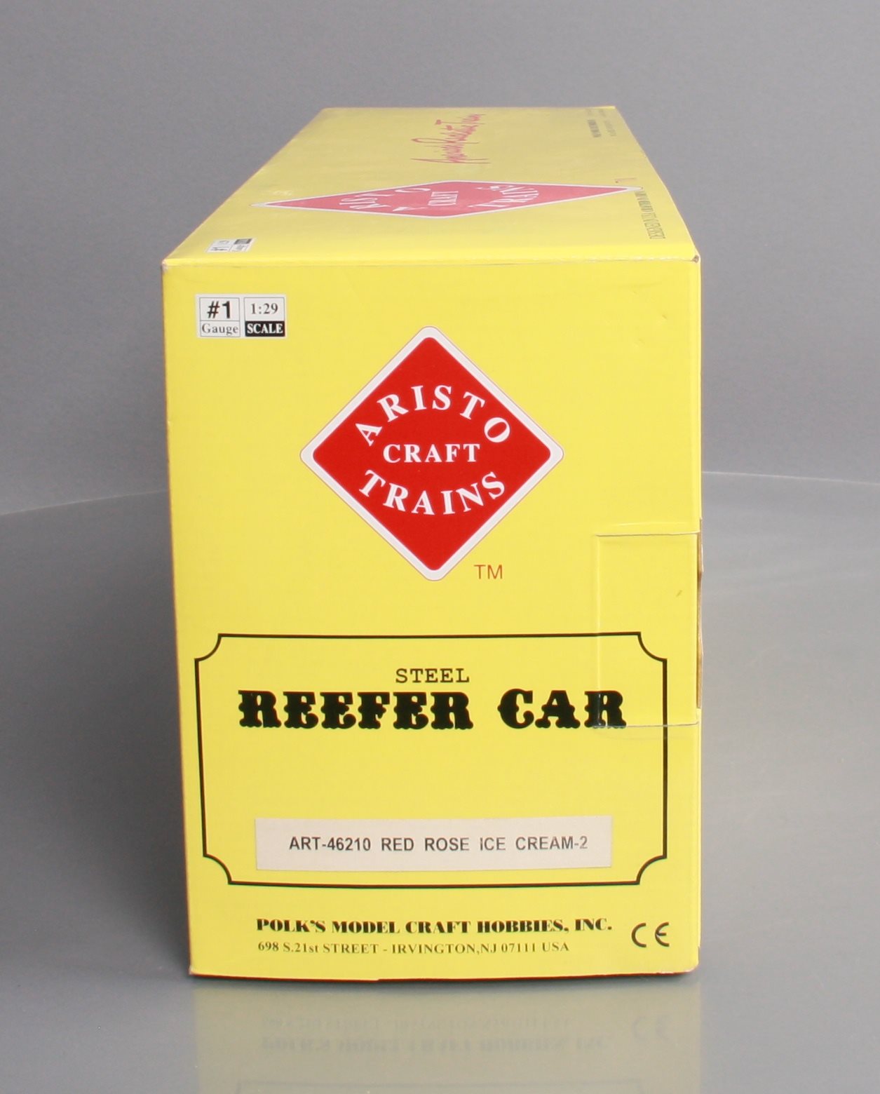 Aristo-Craft 46210 G Scale Red Rose Ice Cream-2 Reefer Car