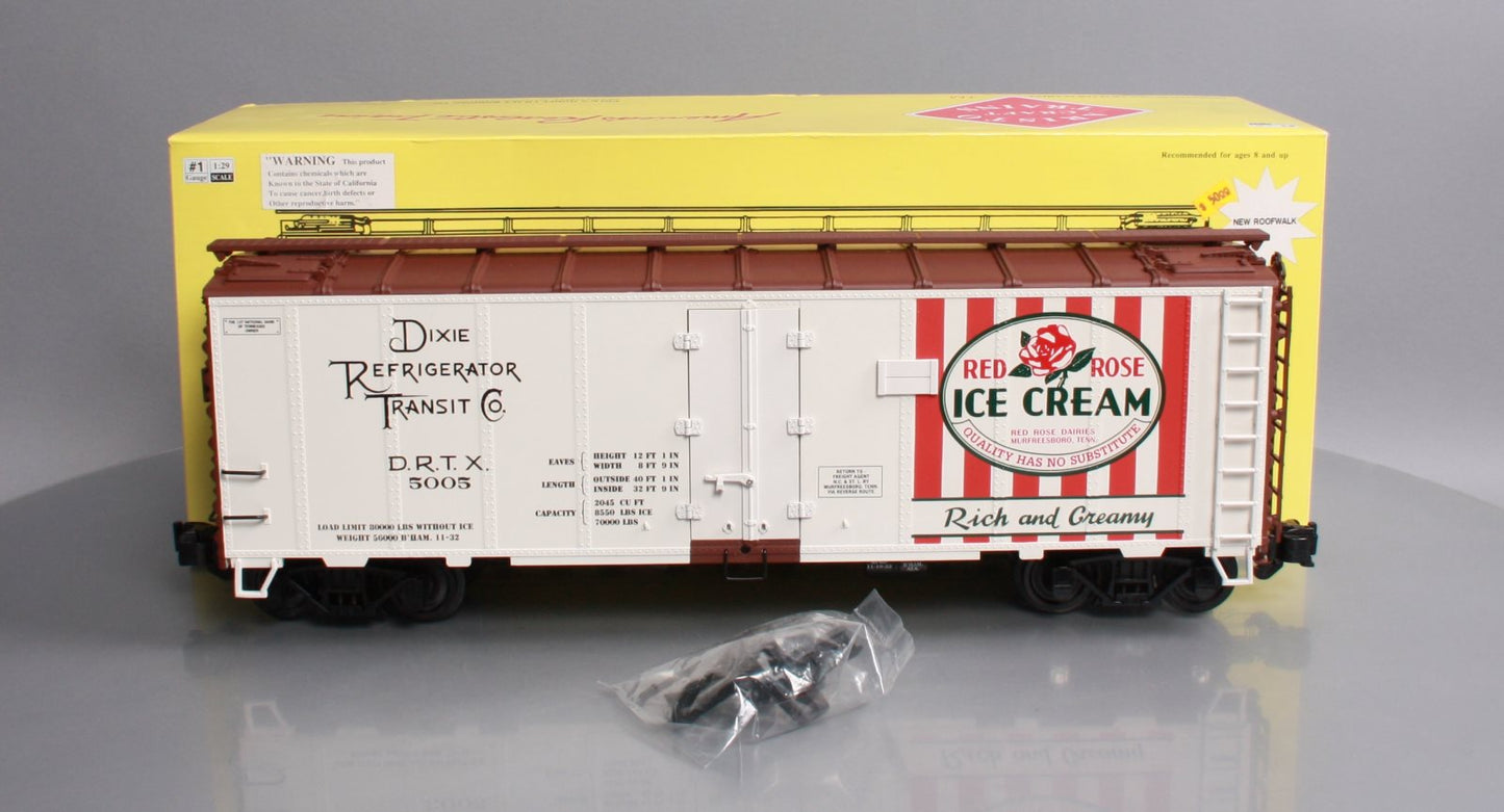 Aristo-Craft 46210 G Scale Red Rose Ice Cream-2 Reefer Car