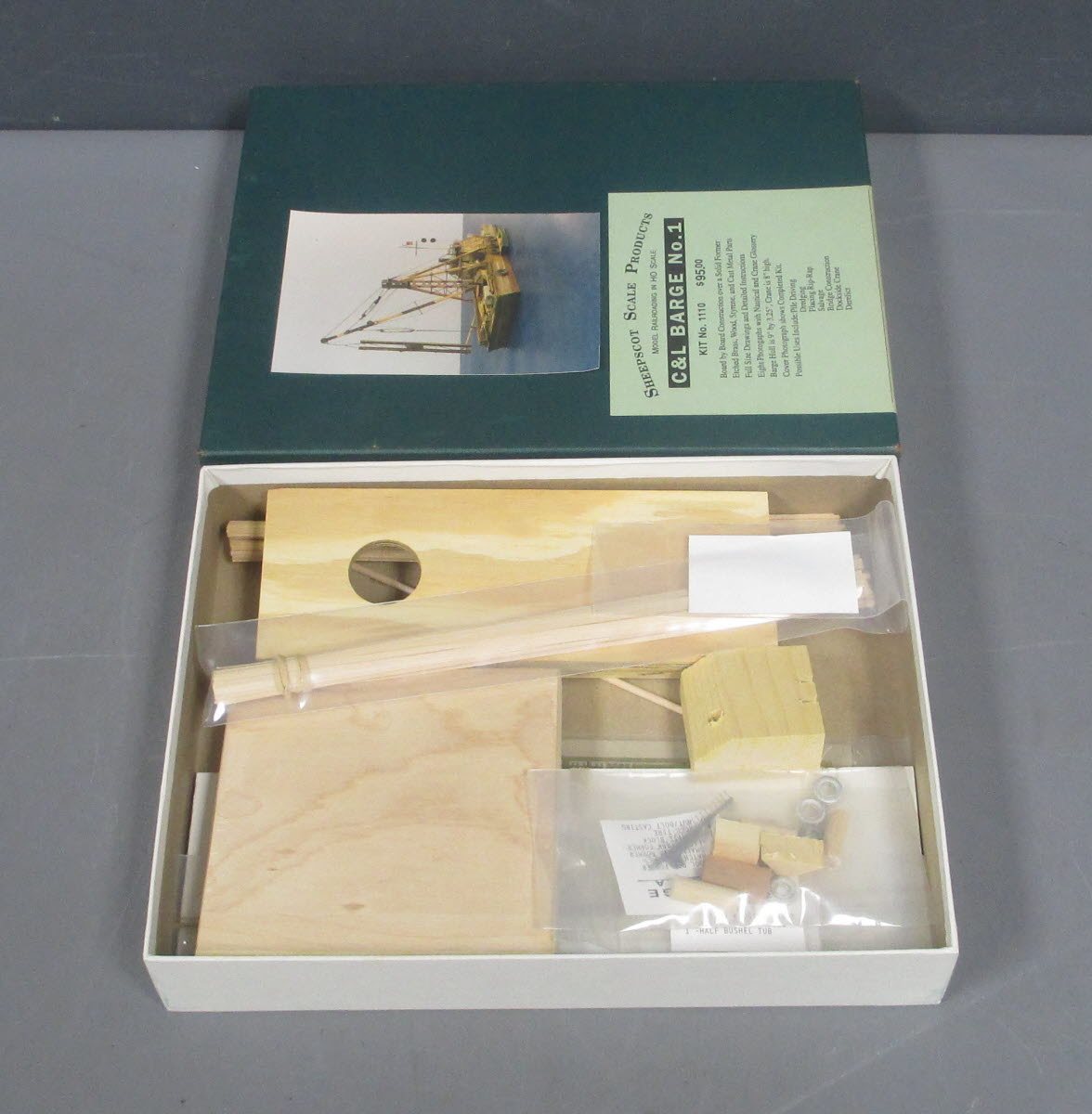 Sheepscot Scale Products 1110 1:87 C&L Barge No. 1 Building Kit LN/Box