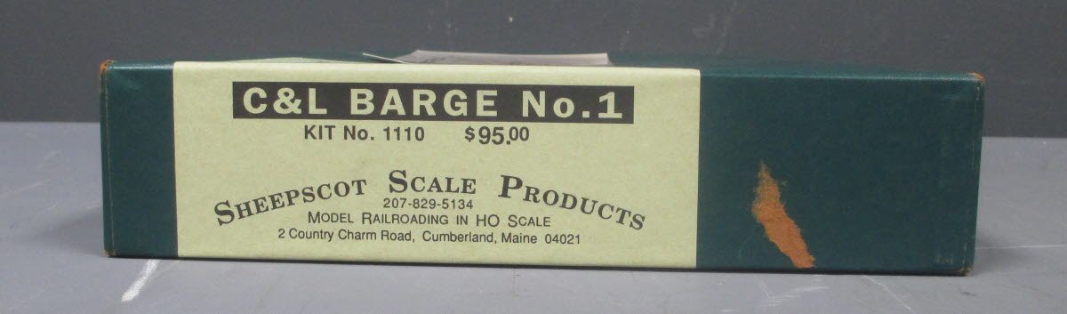 Sheepscot Scale Products 1110 1:87 C&L Barge No. 1 Building Kit LN/Box