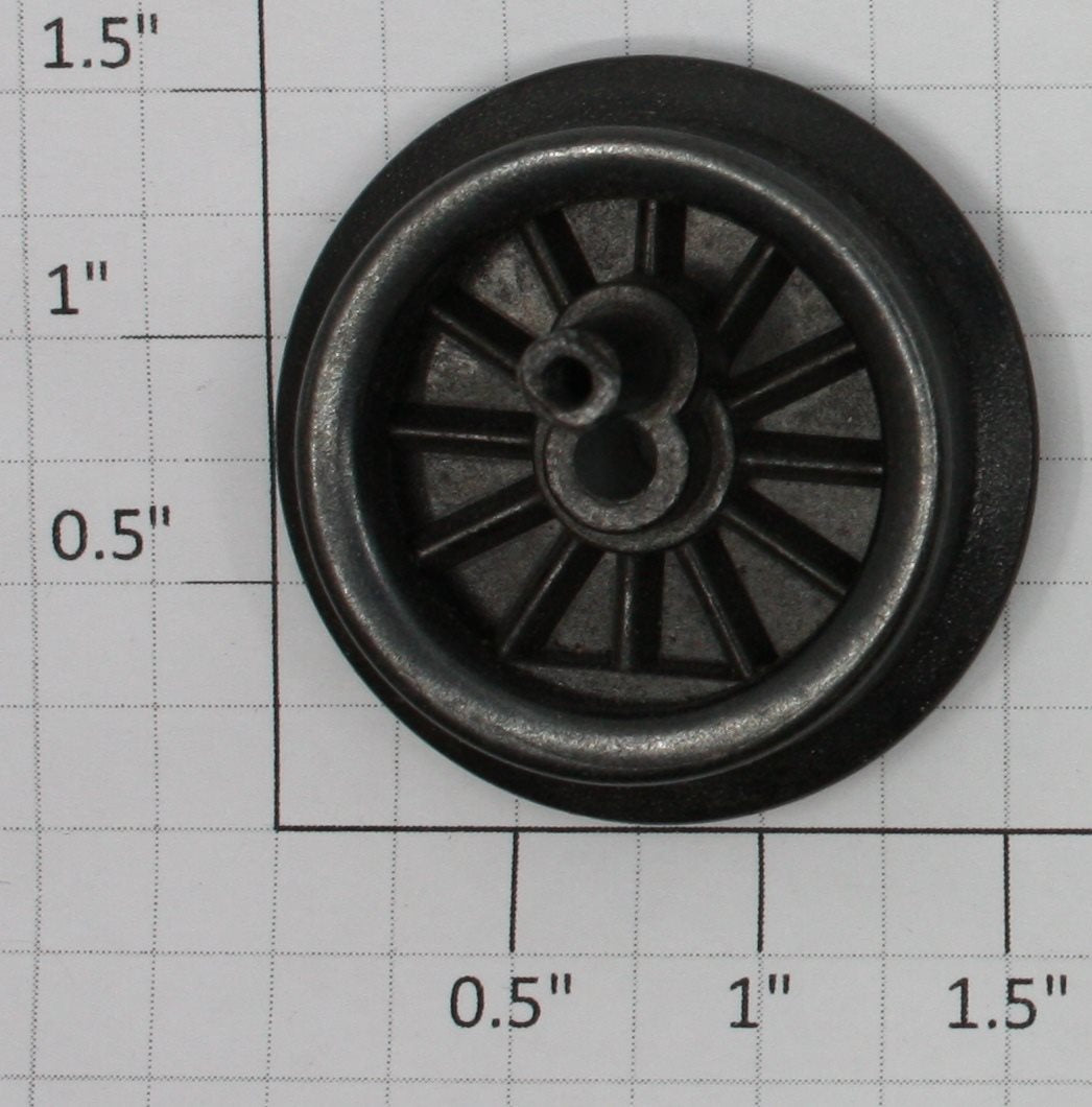 Lionel 249E-21 Black 12-Spoked Gear Wheel with Eccentric Stud