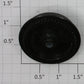 Lionel 249E-21 Black 12-Spoked Gear Wheel with Eccentric Stud