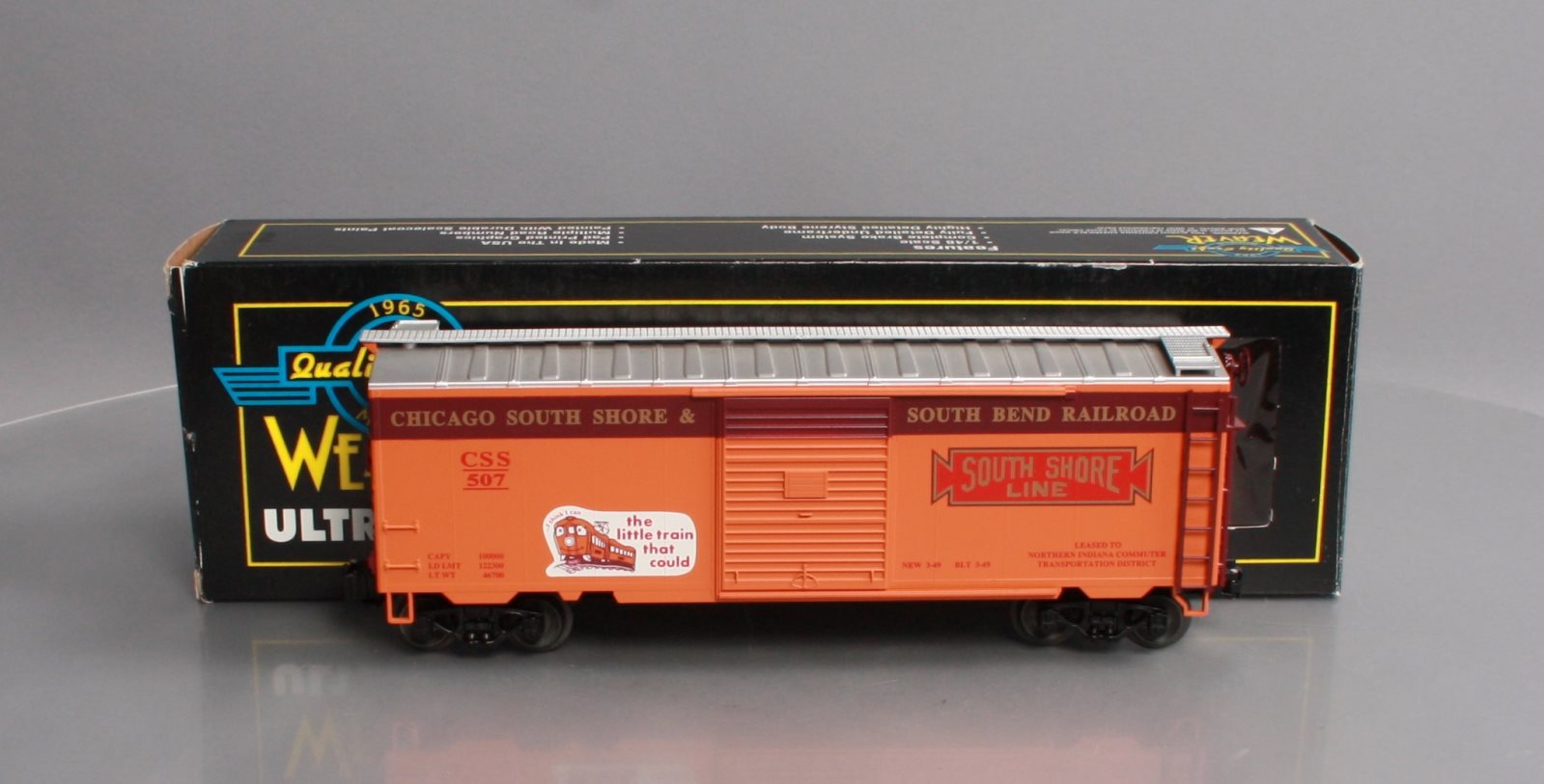 Weaver U2143LD Chicago South Shore 40' Boxcar #507 EX/Box