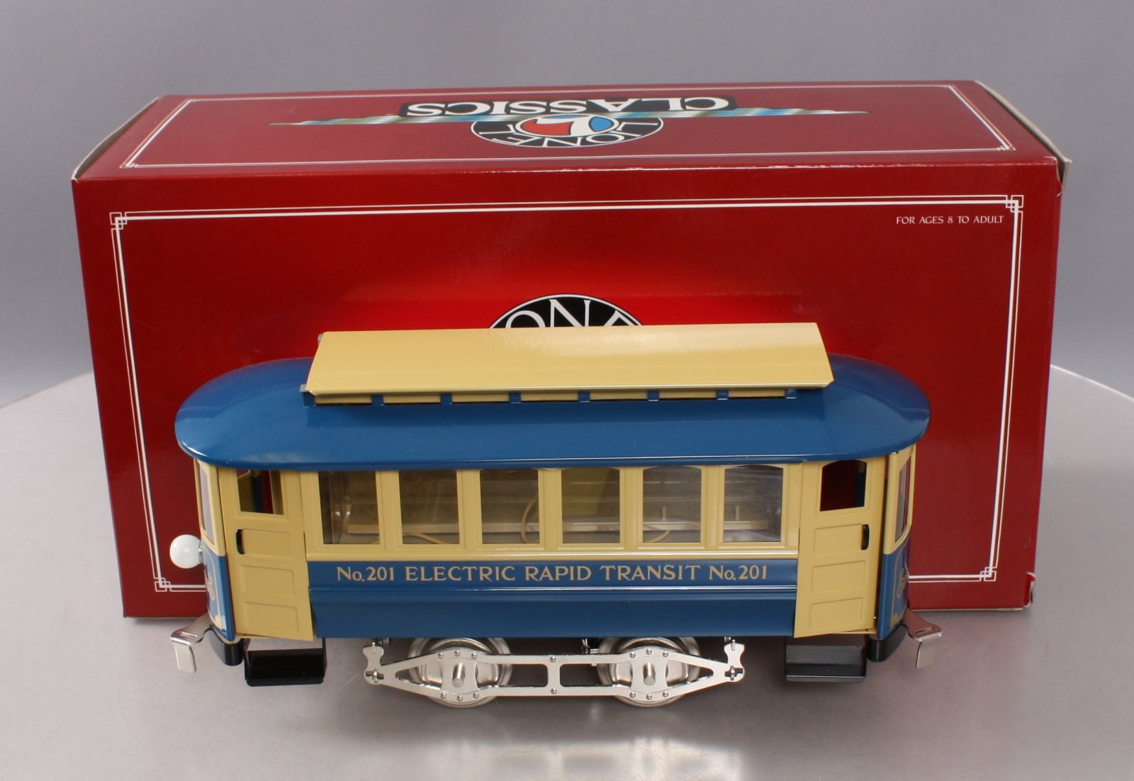 Lionel 6-13901 Standard Gauge Electric Rapid Non-Powered Transit Trolley #201 LN/Box