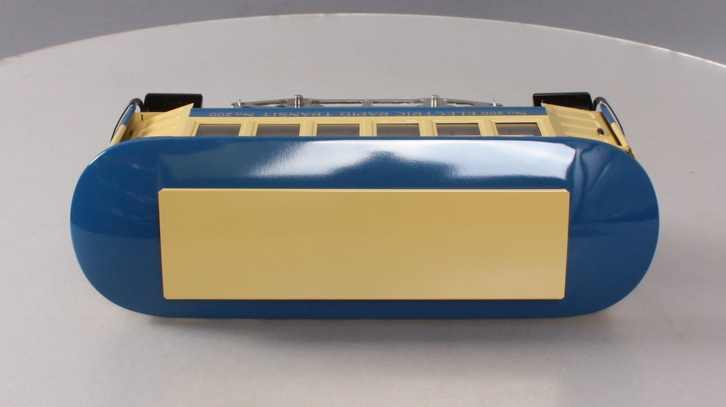 Lionel 6-13900 Standard Gauge Electric Rapid Transit No. 200 Powered Trolley LN/Box