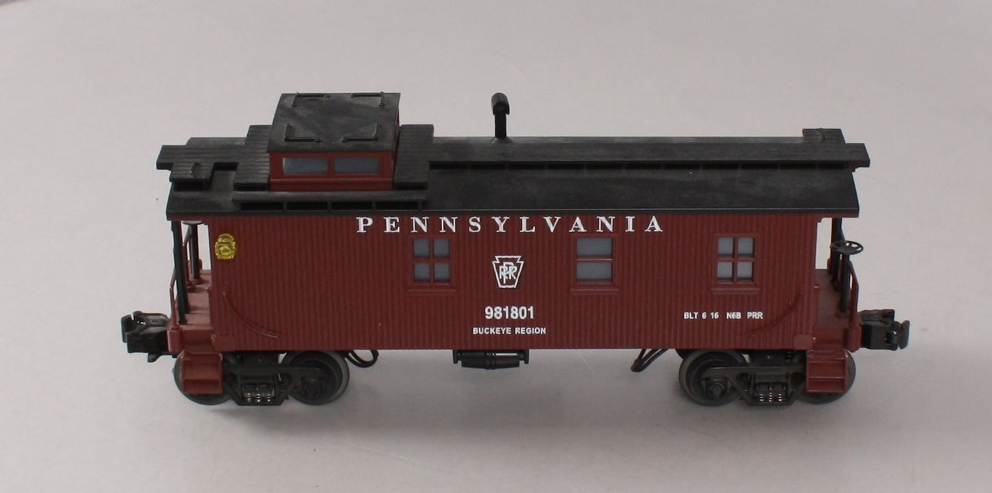 MTH 30-7722 O Gauge RailKing Pennsylvania Railroad Woodsided Caboose #981801 LN/Box
