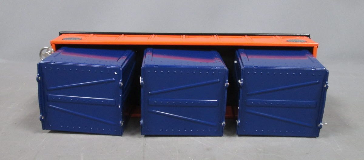 MTH 11-30150 Std. Gauge 212 Lionel Lines Gondola car with Containers LN/Box