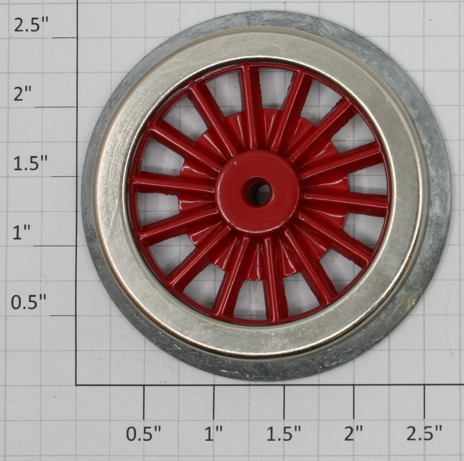 Lionel SM-72X Red Spoked 2-3/8