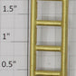 Lionel 215-5 Standard Gauge 5-Rung Brass Tank Car Ladder #215, 515