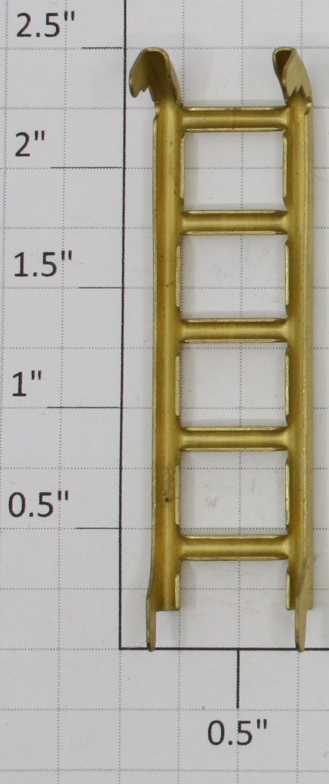 Lionel 215-5 Standard Gauge 5-Rung Brass Tank Car Ladder #215, 515