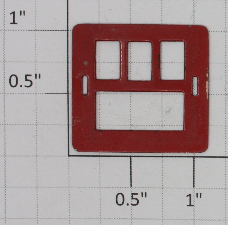 Lionel 45N-6 Red Metal Window for Gateman House