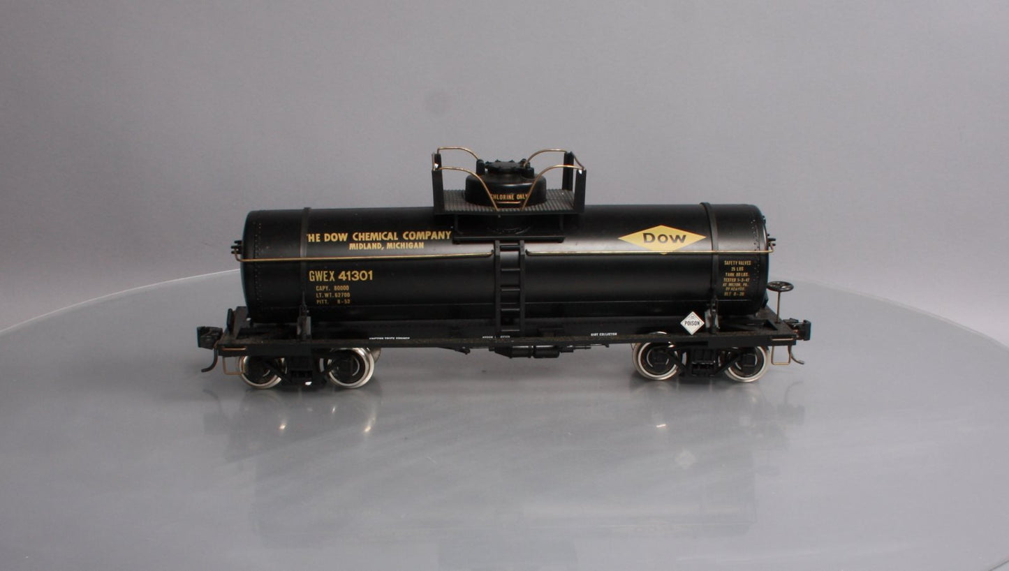 Aristo-Craft 41301 Dow Single Dome Tank Car - Metal Wheels EX/Box