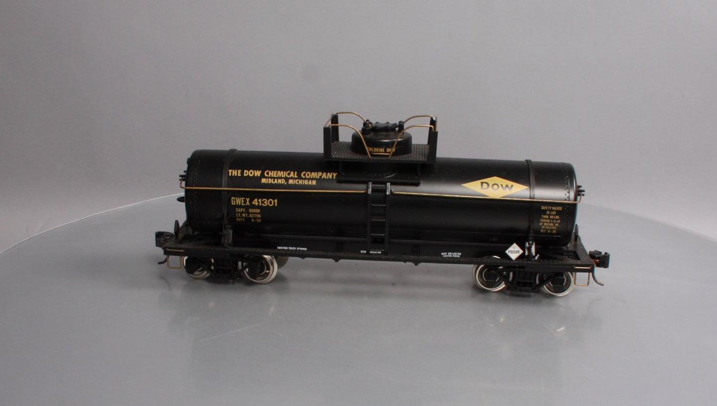 Aristo-Craft 41301 Dow Single Dome Tank Car - Metal Wheels EX/Box